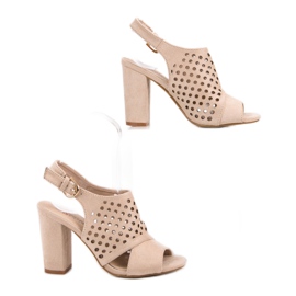 Seastar Openwork Built Sandals brown 1