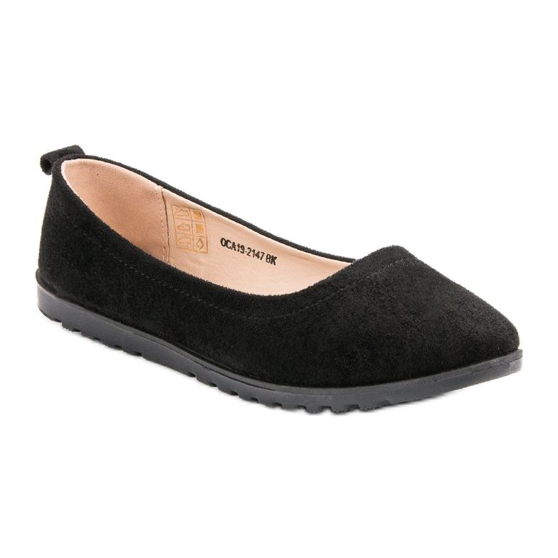Vinceza Ballerinas With Pearls black 1