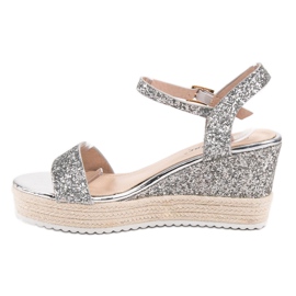 Seastar Comfortable wedge sandals grey 2