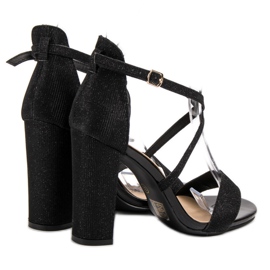 Seastar Elegant Sandals With Glitter black 2