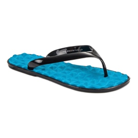 SHELOVET Rubber flip-flops blue 1