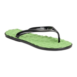 SHELOVET Rubber flip-flops green 1