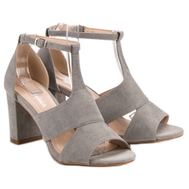 Vinceza Gray Sandals grey 2
