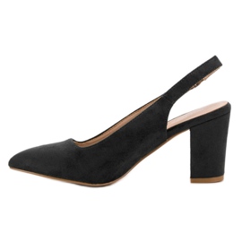 VINCEZA suede pumps black 1