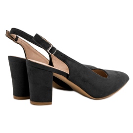 VINCEZA suede pumps black 2