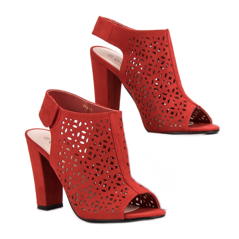 Queen Vivi Openwork Sandals With Uppers red 2