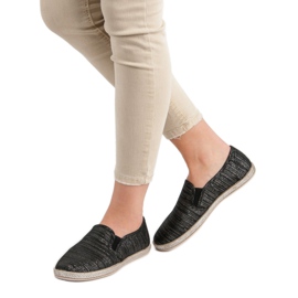 Ideal Shoes Comfortable Slipons black 2