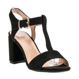 Anesia Paris Black Sandals On A Bar 1