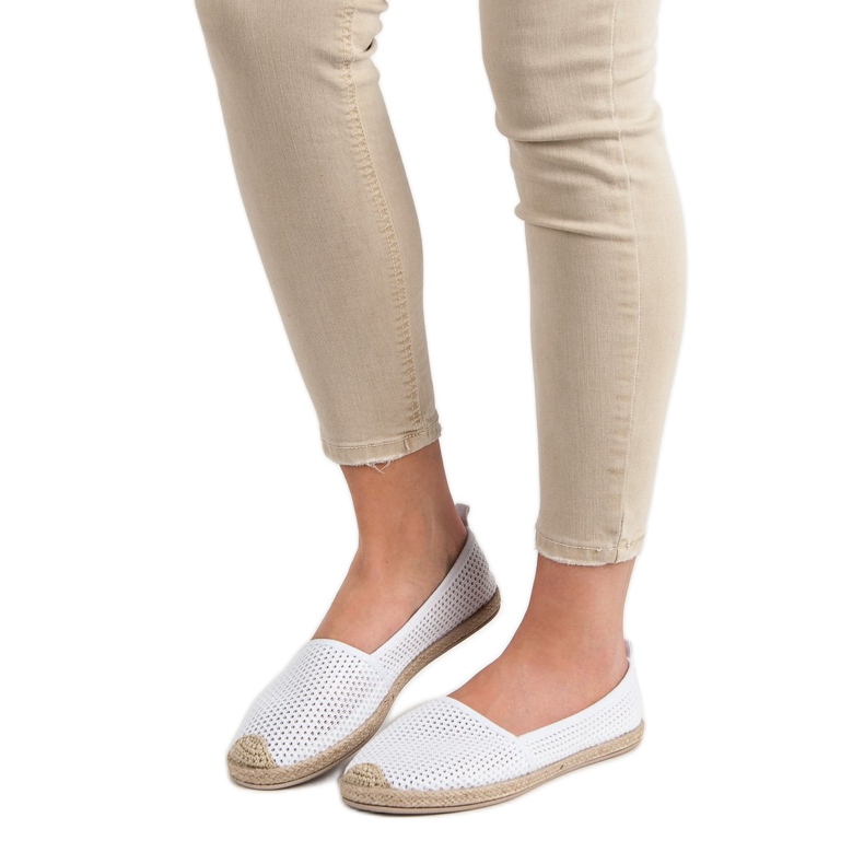 Seastar White Textile Espadrilles 1