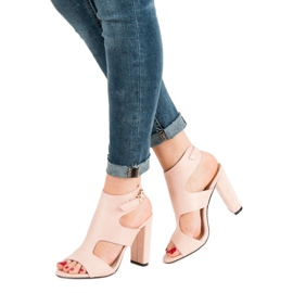 Seastar Elegant Suede Sandals pink 1