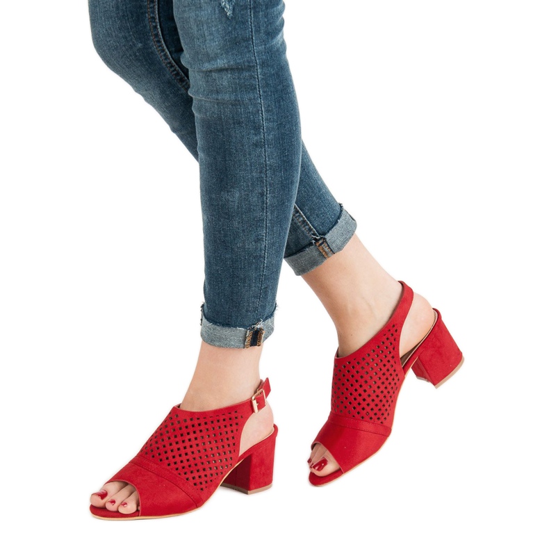 Casual Closed Sandals red 1