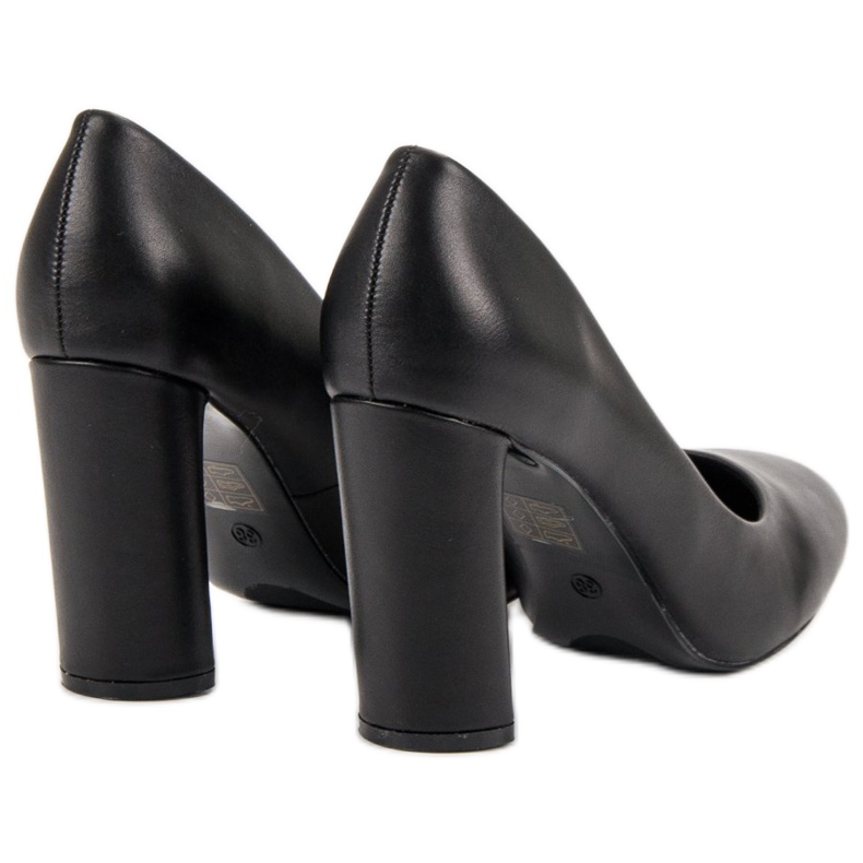 Small Swan Black Pumps On A Pillar 1