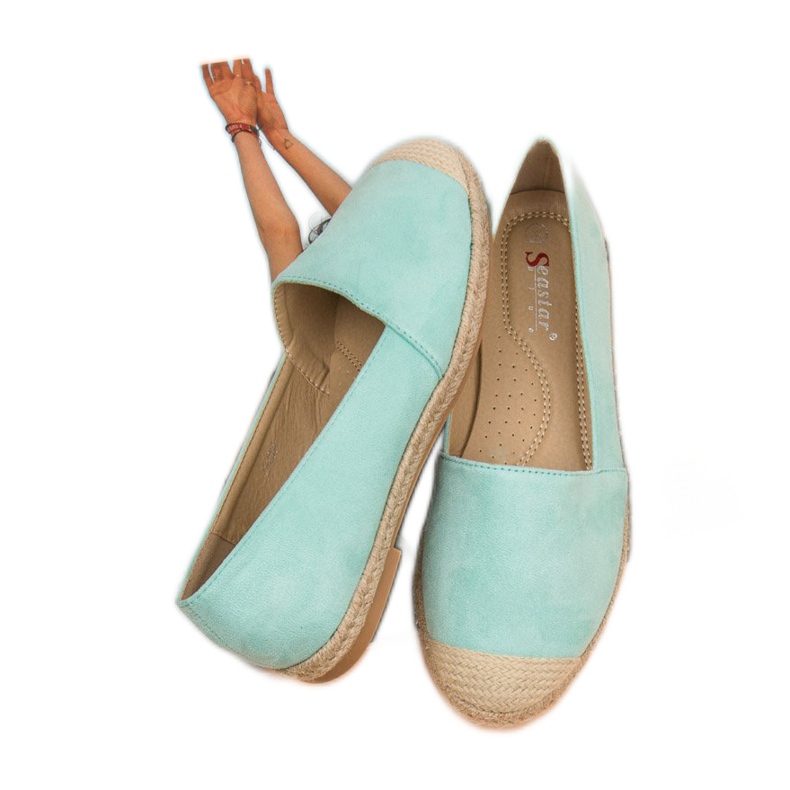 Seastar Mint Suede Espadrilles green 2