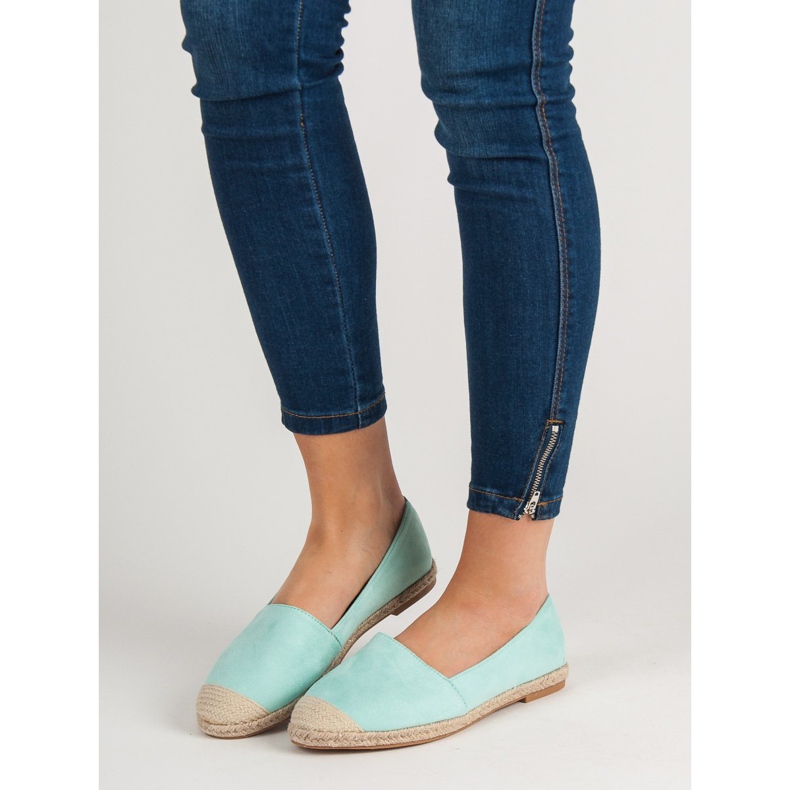 Seastar Mint Suede Espadrilles green 1