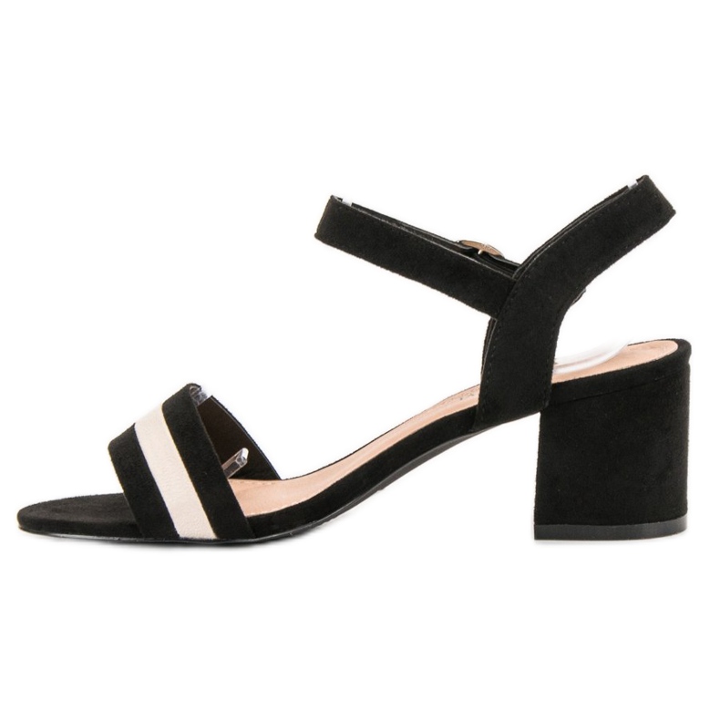 Queen Vivi Fashionable high-heeled sandals black 1 Queen Vivi Fashionable high-heeled sandals black 1