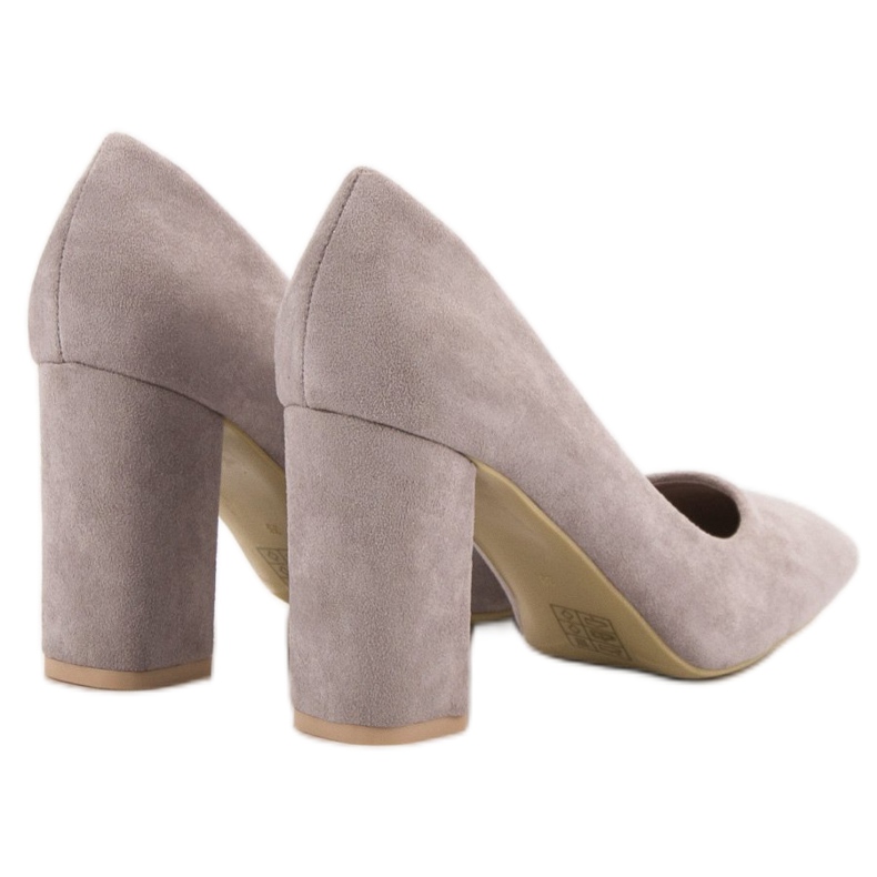 Small Swan Classic Suede Pumps grey 1