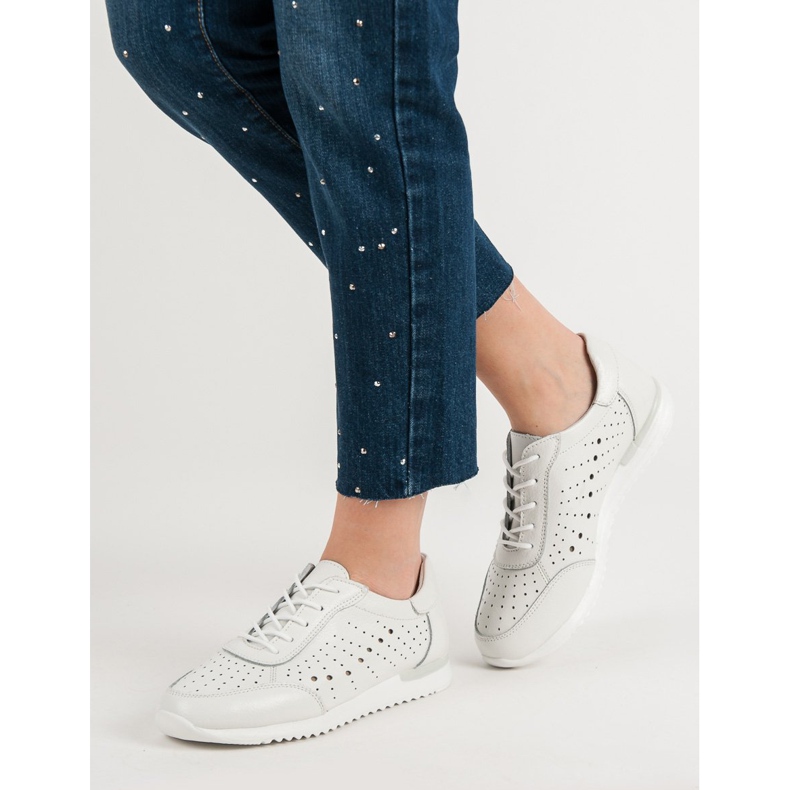 Kylie White leather shoes 2 Kylie White leather shoes 2