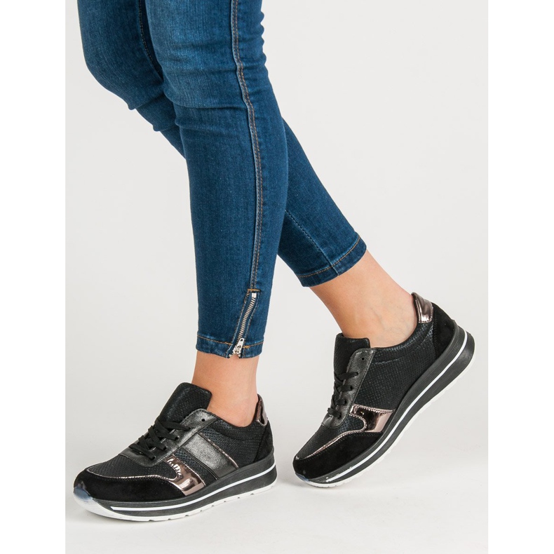 SHELOVET Lace-up Sports Shoes black 2