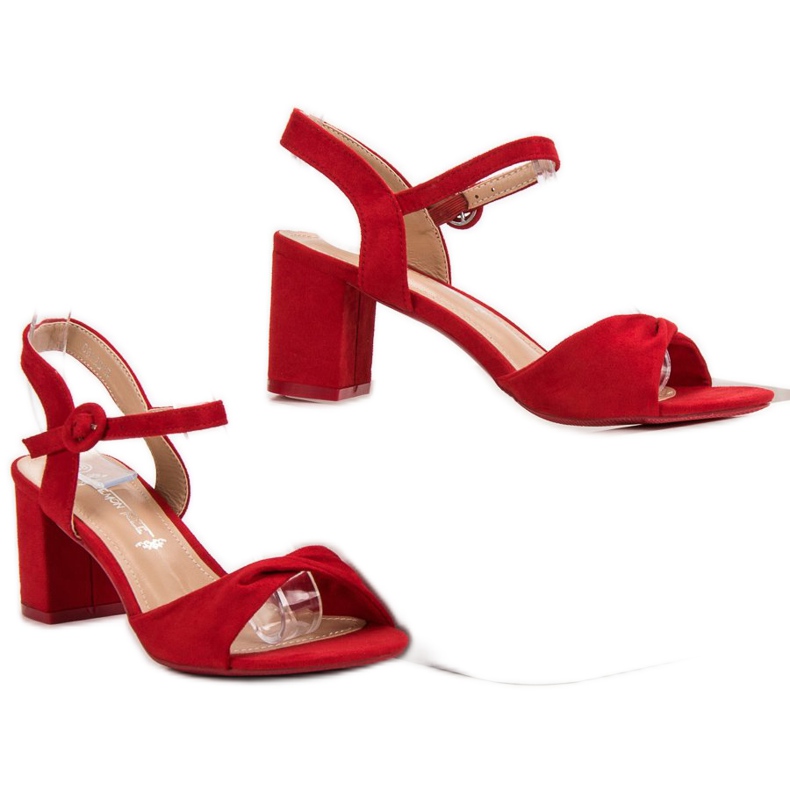 Elegant Red Sandals 1