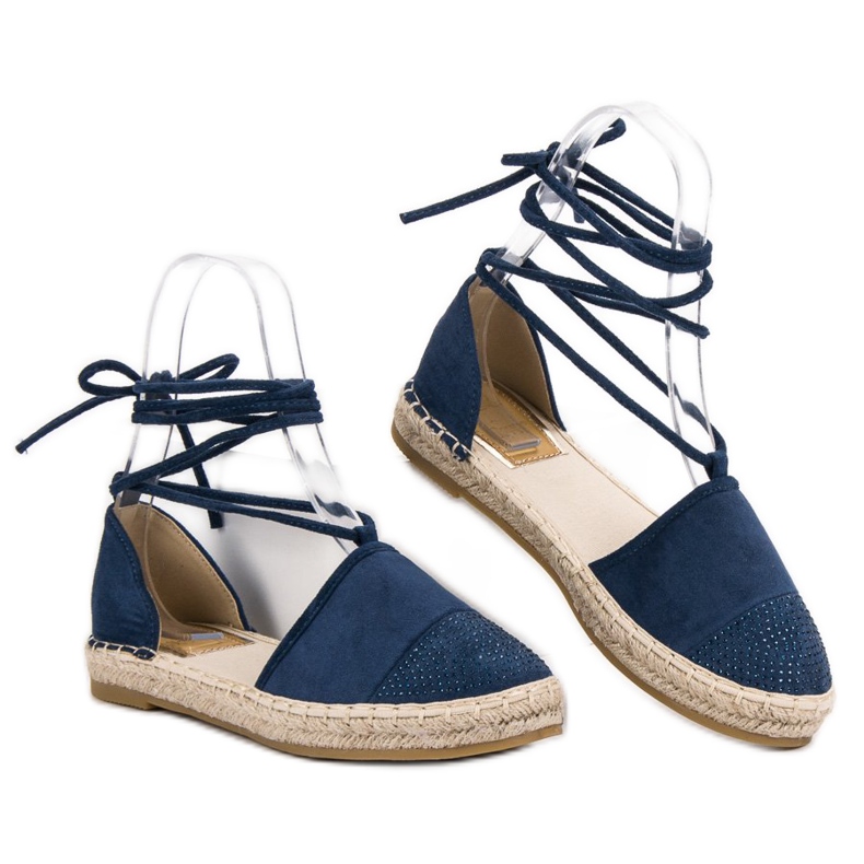 Seastar Tied Espadrilles With Crystals blue 2