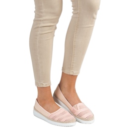SHELOVET Textile Espadrilles pink 2