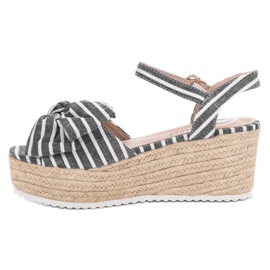Seastar Wedge Sandals With A Bow grey 2