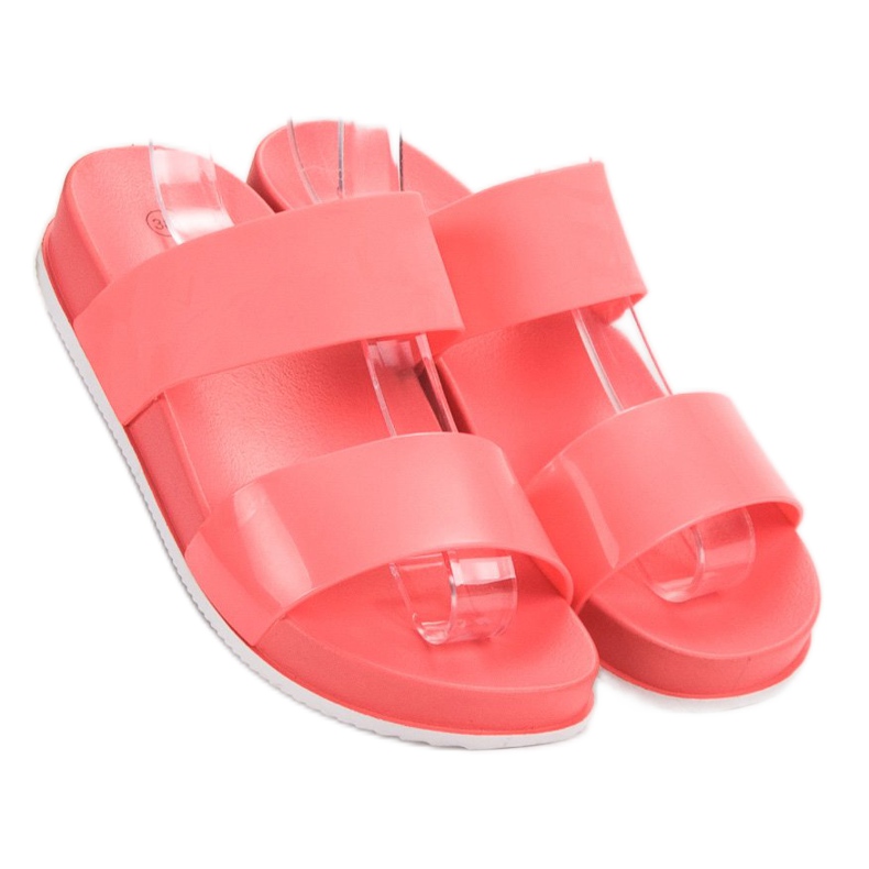 SHELOVET Comfortable Coral Slippers red 2