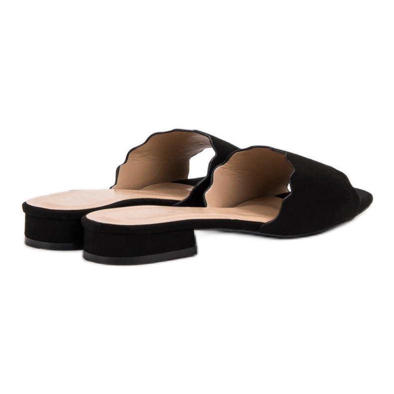 Small Swan Flip-flops on a flat heel black 2
