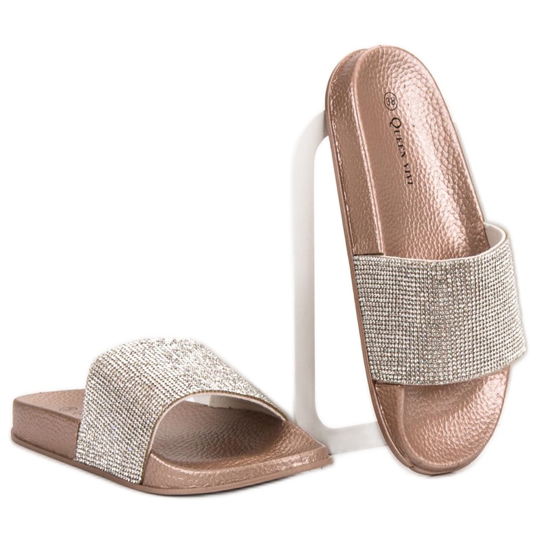 Queen Vivi Slippers With Crystals yellow 1