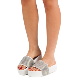 Marquiz Fashionable Slippers On The Platform white multicolored 1