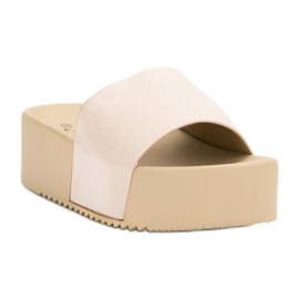 Anesia Paris Suede Slippers On The Platform brown 1