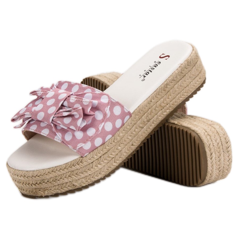 Seastar Dotted Slippers pink 2