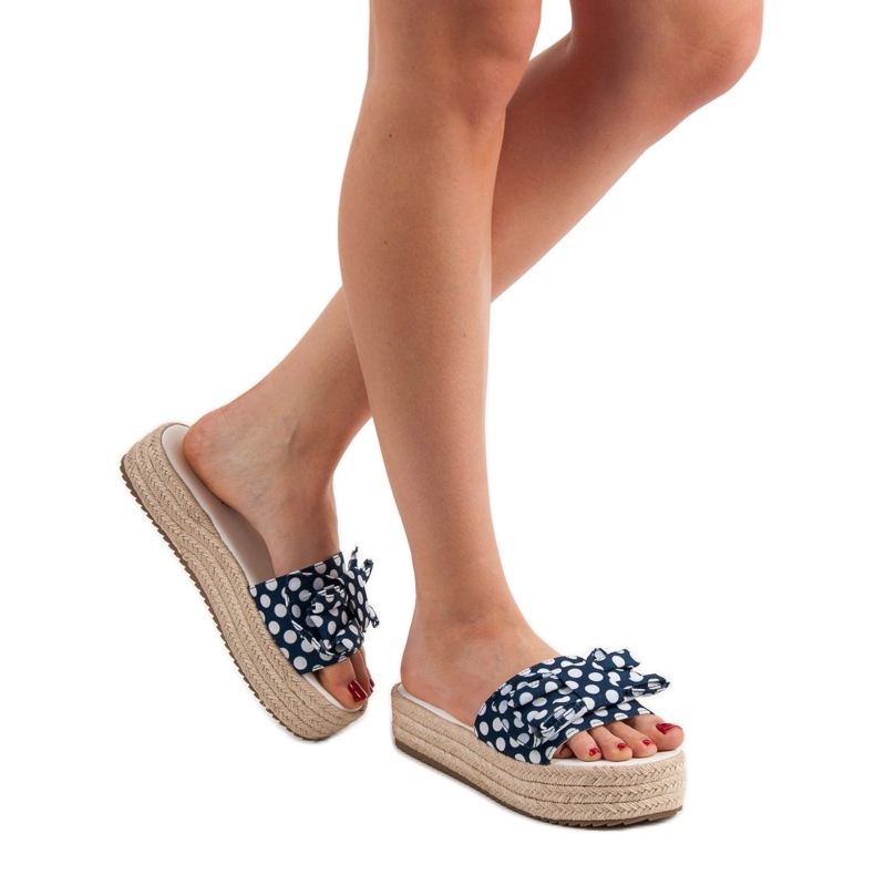 Seastar Dotted Slippers blue 2