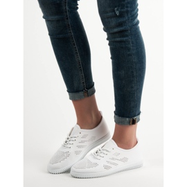 SHELOVET Textile Lace-up Footwear white 1 SHELOVET Textile Lace-up Footwear white 1