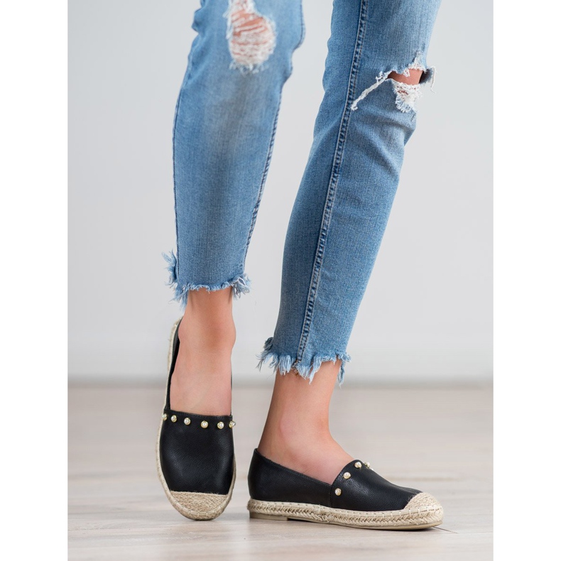 SHELOVET Black Espadrilles 1