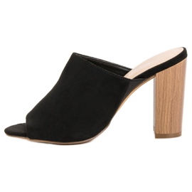 Kayla Built-in high-heeled sandals black 1