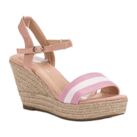 Primavera Casual Wedge Sandals pink 1