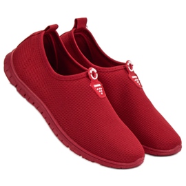 SHELOVET Red Slip-On Sneakers 2