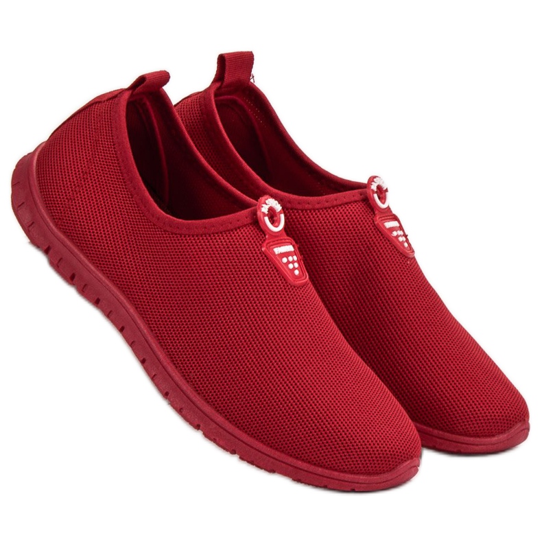 SHELOVET Red Slip-On Sneakers 2