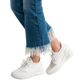 Ideal Shoes Women's sports shoes white 1 Ideal Shoes Women's sports shoes white 1