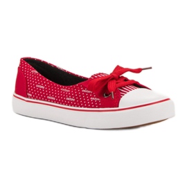 J. Star Red Low Sneakers 1