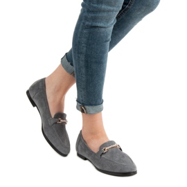 Balada Gray suede loafers grey 2