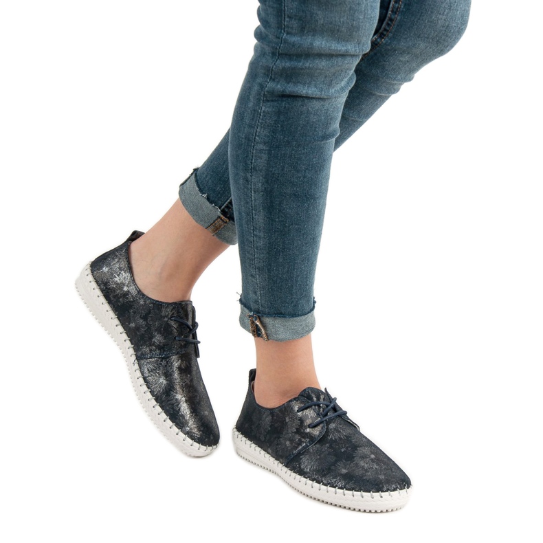 Filippo Tied Leather Boots blue multicolored 2