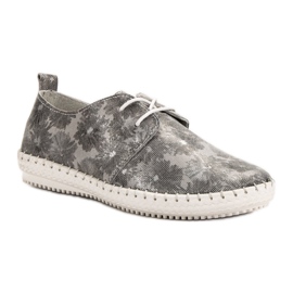 Filippo Tied Leather Boots grey 1