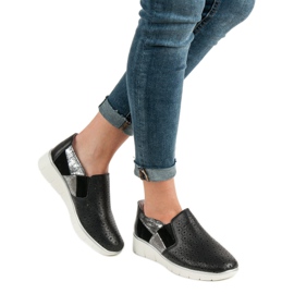 Filippo Black Slip On shoes 2