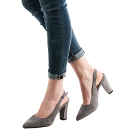 Goodin Pumps With Open Heel grey 2