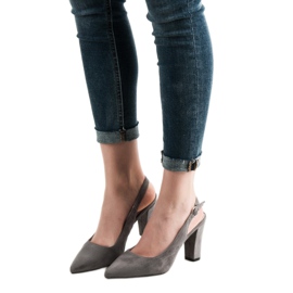 Goodin Pumps With Open Heel grey 1