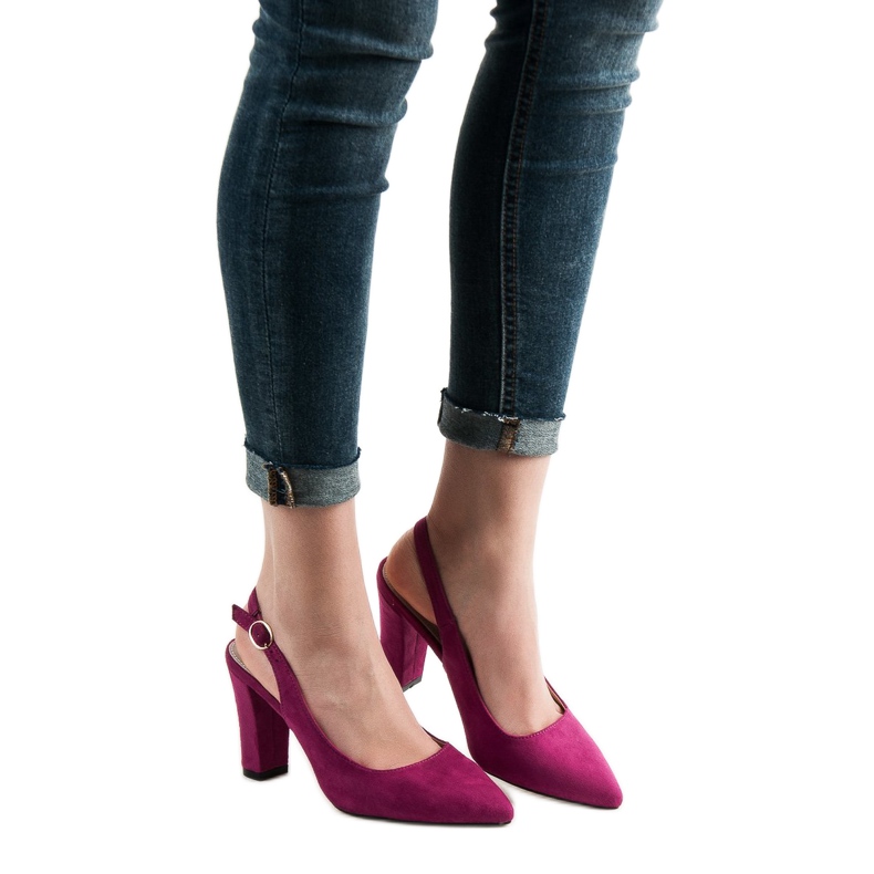 Goodin Pumps With Open Heel pink 2