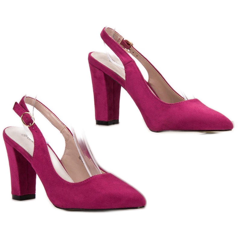 Goodin Pumps With Open Heel pink 1