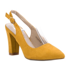 Goodin Pumps With Open Heel yellow 1